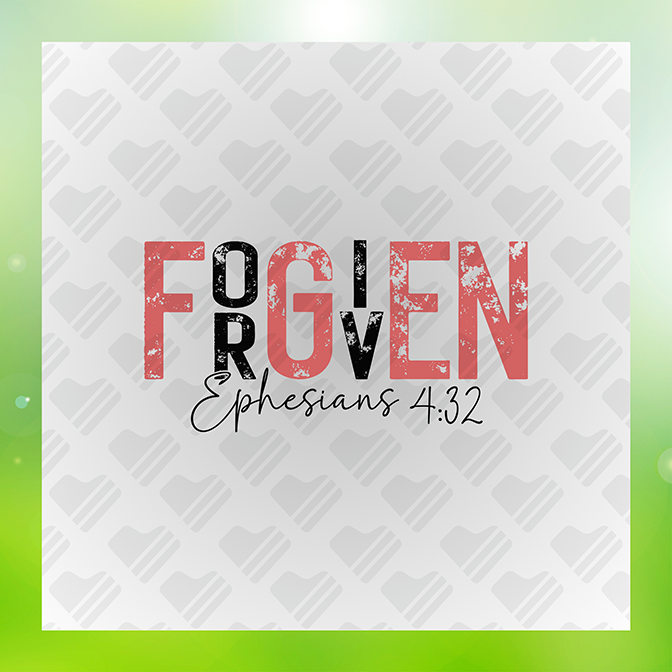 Forgiven Ephesians 4:32 Sticker