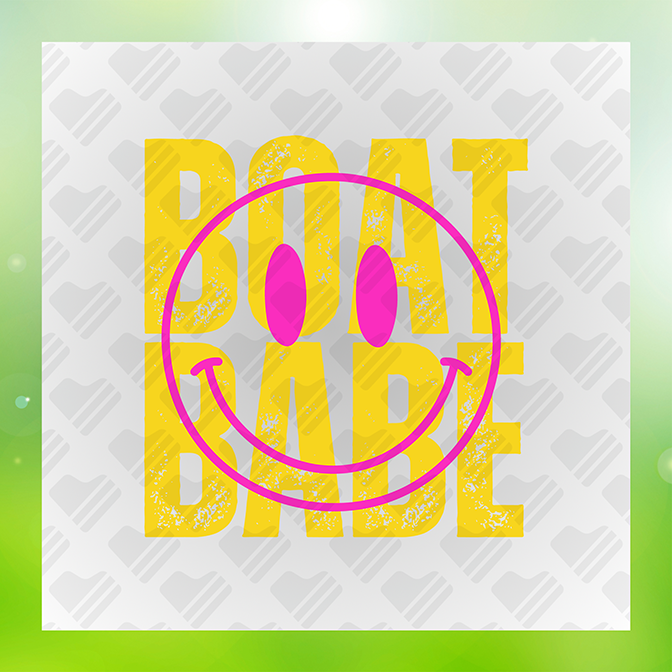 Boat Babe Pink Emoji Sticker