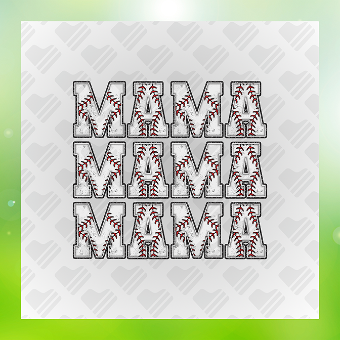 Mama Baseball Sticker