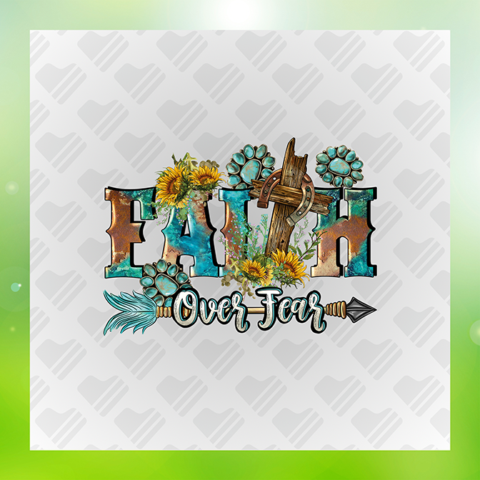 Faith Over Fear v2 Sticker