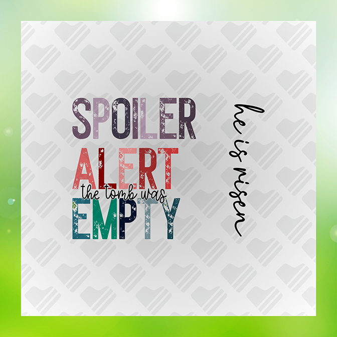 Spoiler Alert Empty Sticker