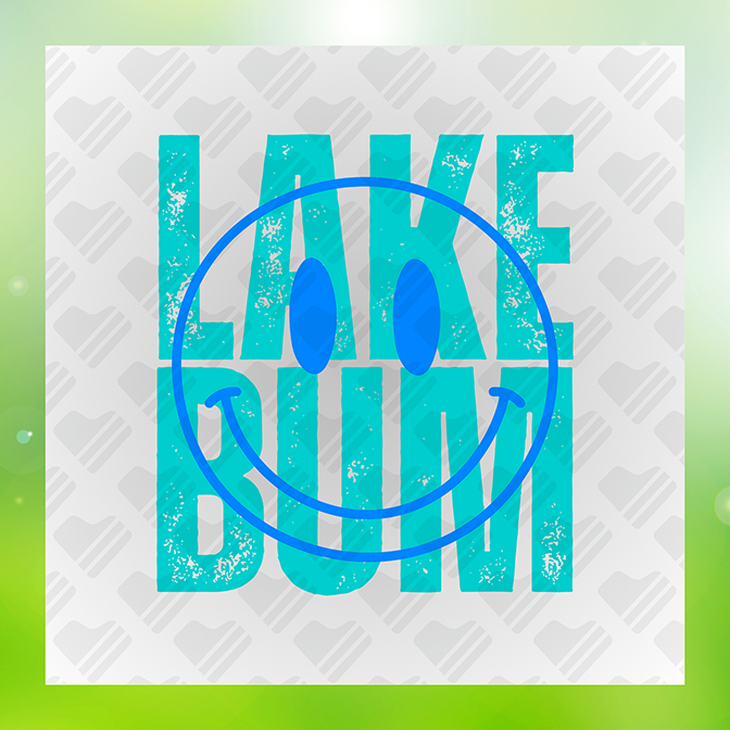 Lake Bum v2 Sticker