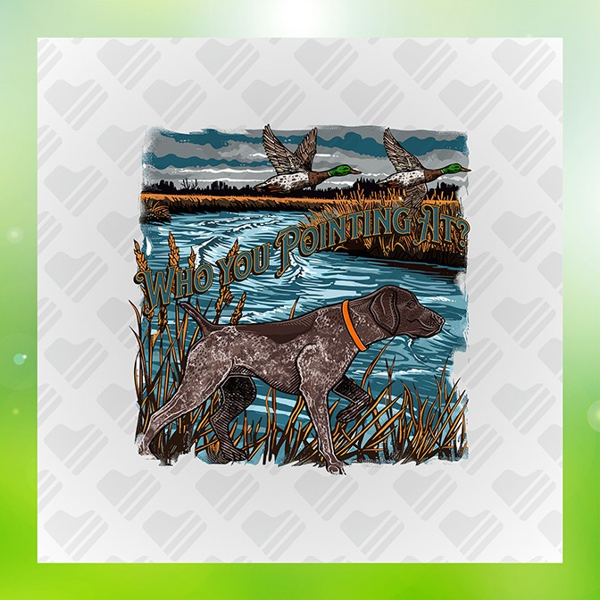 Who You Pointing At Sticker