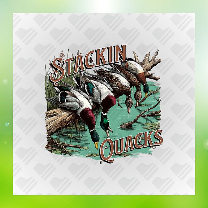 Stackin Quack Sticker