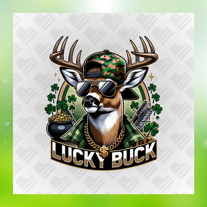 Lucky Buck Sticker