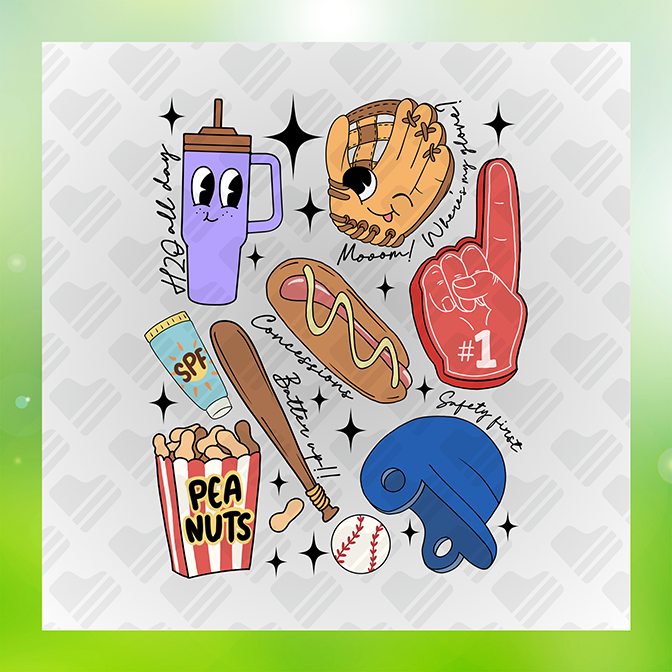 Baseball Game Day Sticker