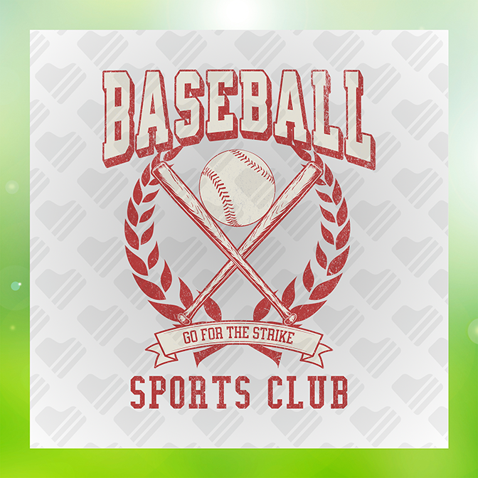 Baseball Sports Club Sticker