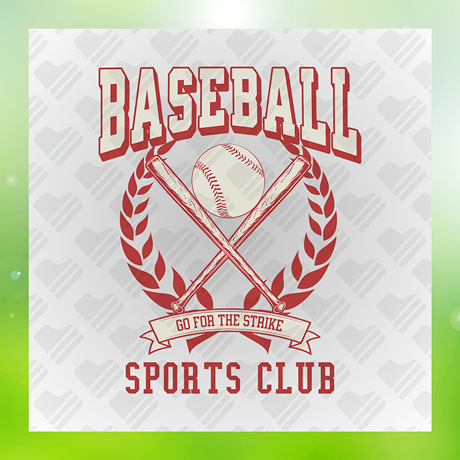 Baseball Sports Club Sticker