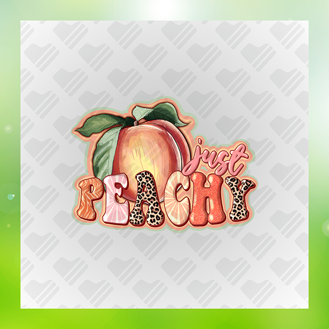 Just Peachy Sticker