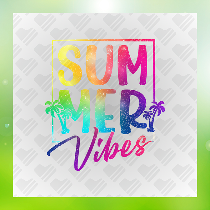 Glitter Look No Mess Summer Vibes Ver.2 Sticker