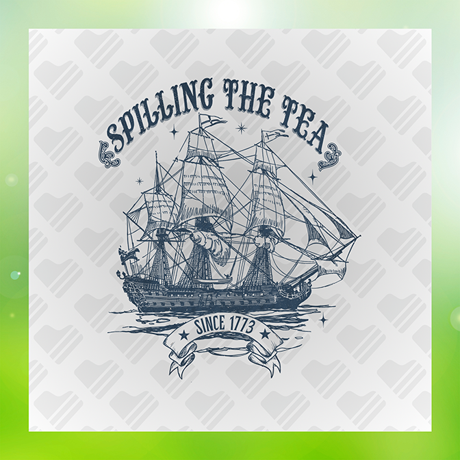 Spilling The Tea Sticker