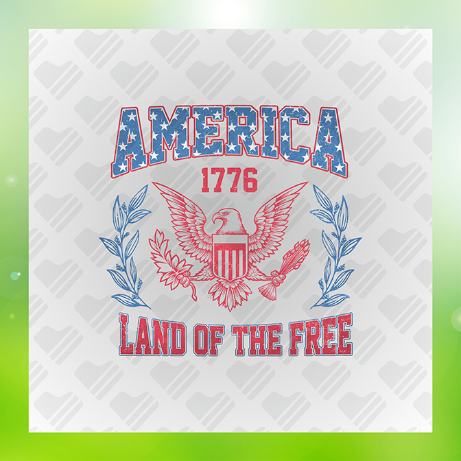 America Land of The Free July 4th Sticker