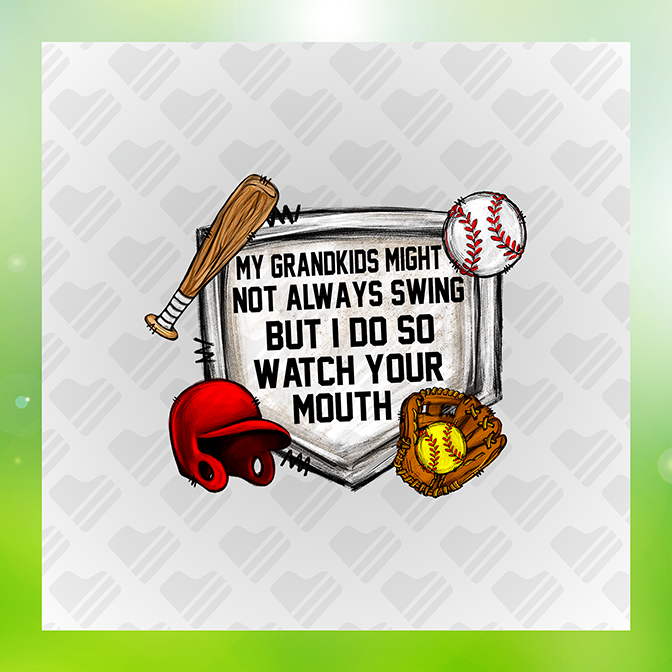 My Grandkids Might Not Always Swing Sticker