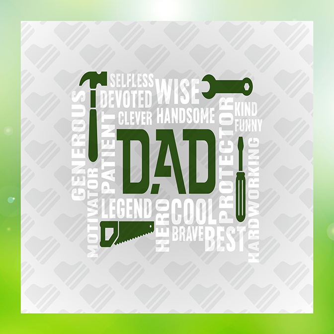 Generous Patient Dad Father's Day Sticker