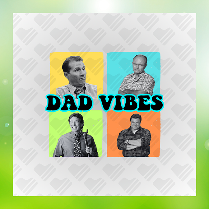Dad Vibes Father's Day Sticker