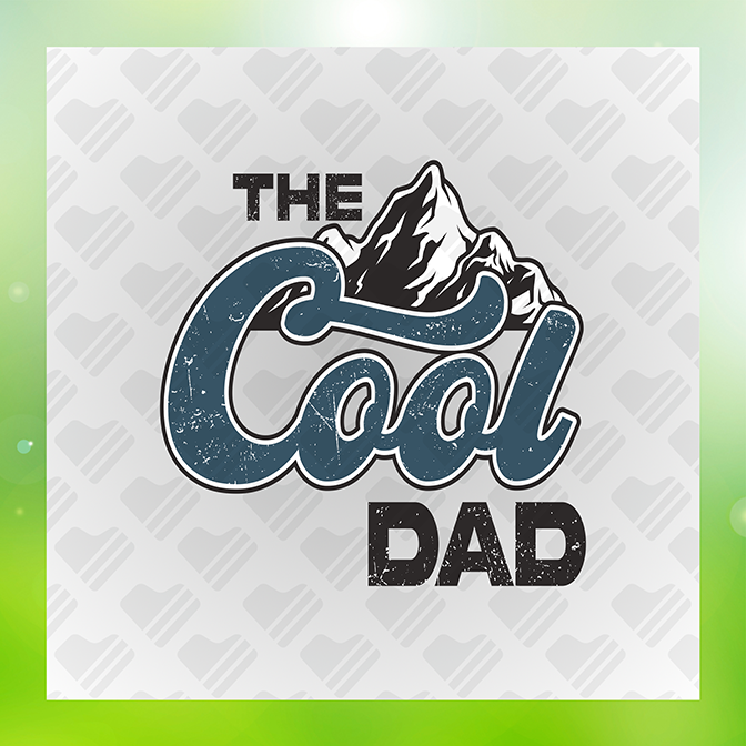 The Cool Dad Father's Day Sticker