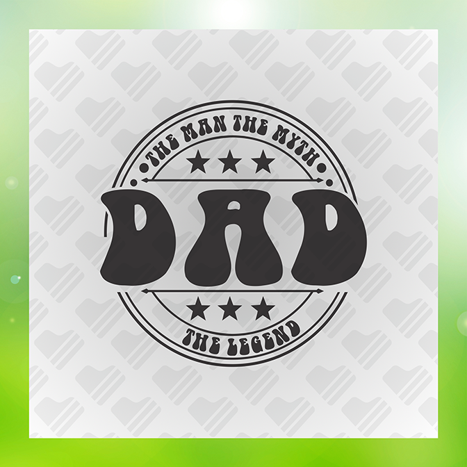 Dad The Man The Myth Ver. 2 Father's Day Sticker