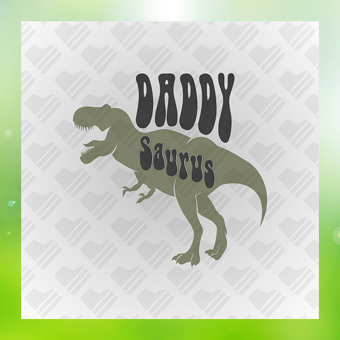 Daddysaurus Father's Day Sticker