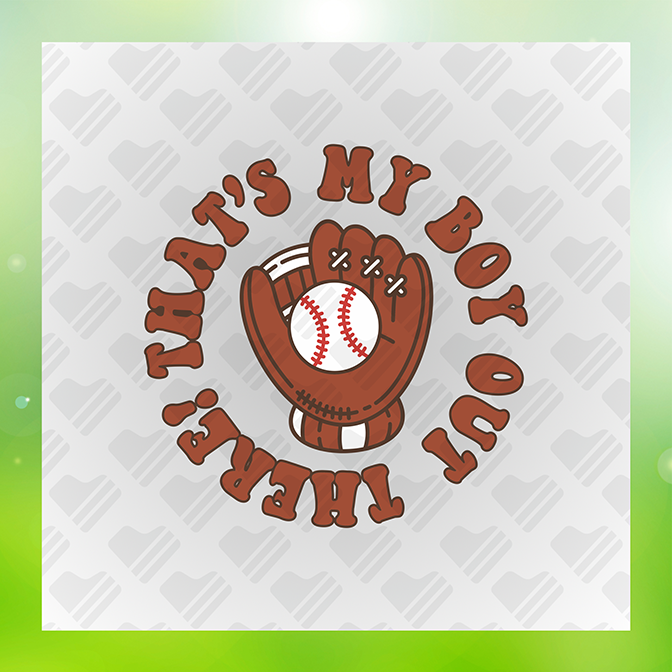 That's My Boy Out There Father's Day Sticker