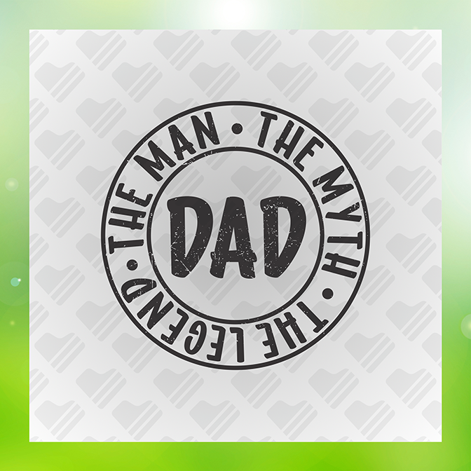 The Man The Myth Ver. 3 Father's Day Sticker