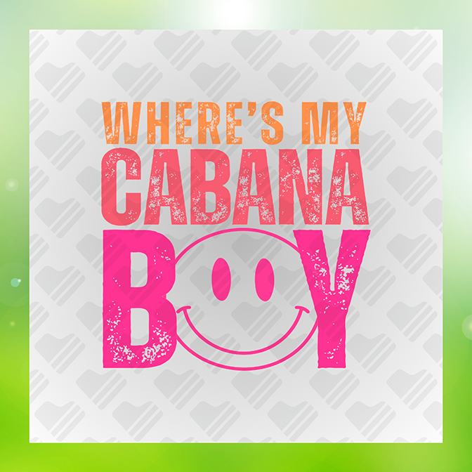 Where's My Cabana Boy Sticker