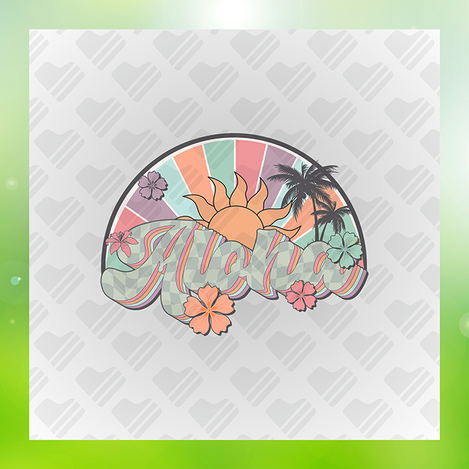 Aloha Summer Sticker