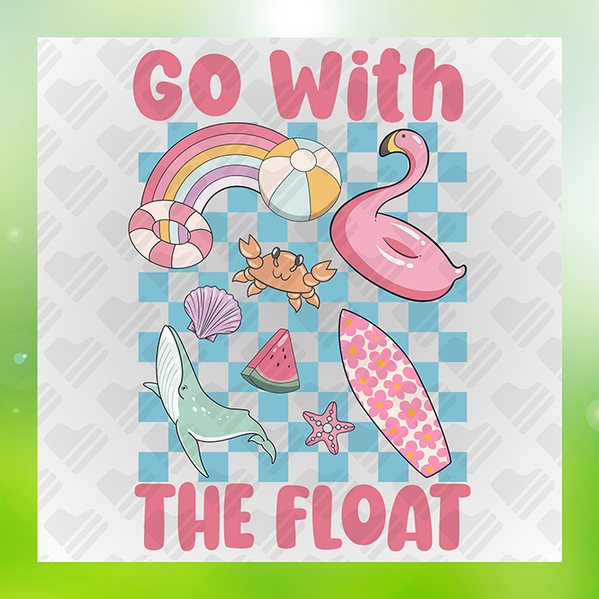 Going With The Float Summer Sticker