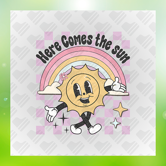 Here Comes The Sun Summer Sticker