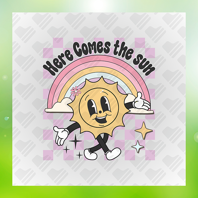 Here Comes The Sun Summer Sticker
