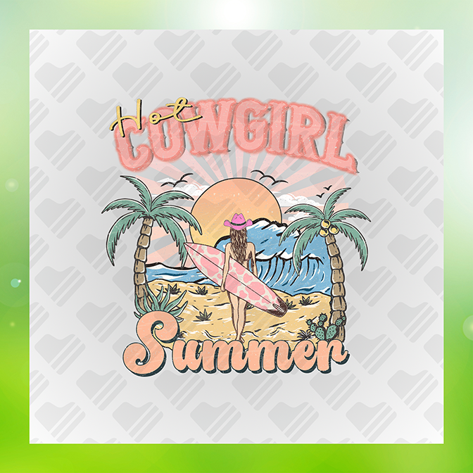 Cowgirl Summer Summer Sticker