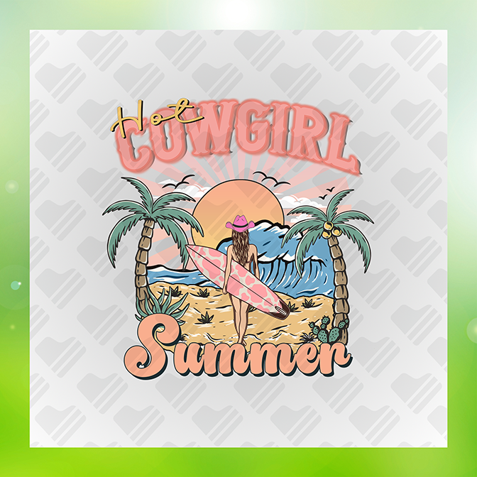 Cowgirl Summer Summer Sticker