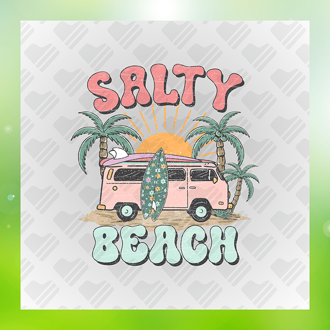 Salty Beach Summer Sticker