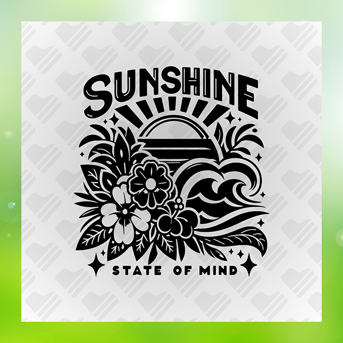 Sunshine State of Mind Summer Sticker