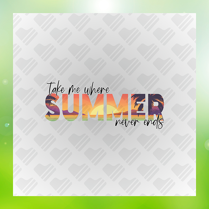 Take Me Where Summer Never Ends Sticker