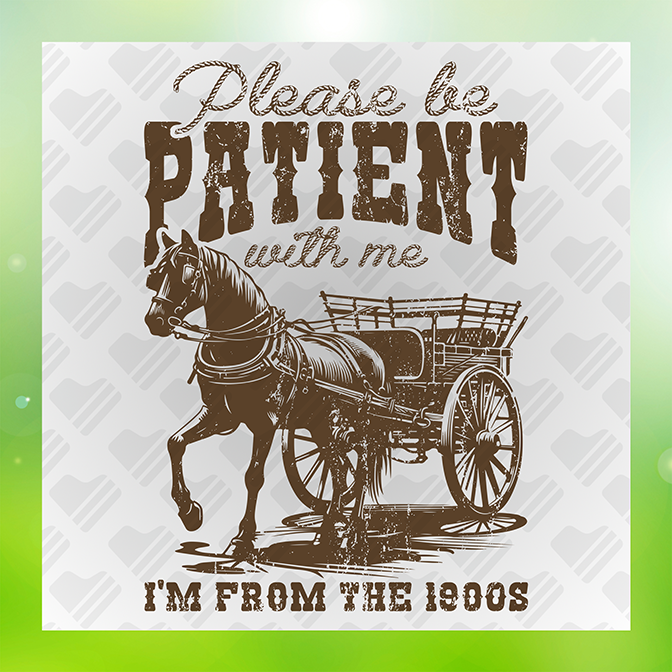 Please Be Patient Sticker