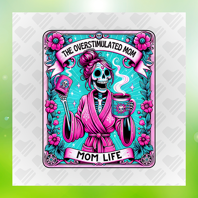 The Overstimulated Mom Sticker