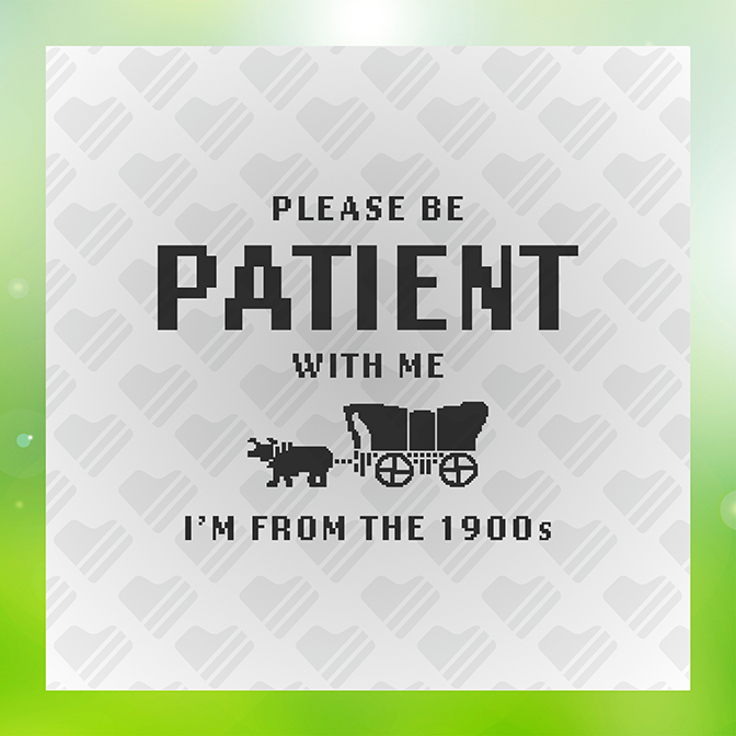 Please Be Patient v2 Sticker