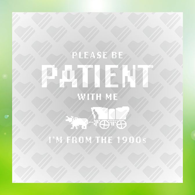 Please Be Patient v2 Sticker