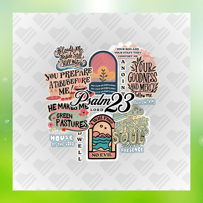 Psalms 23 Sticker