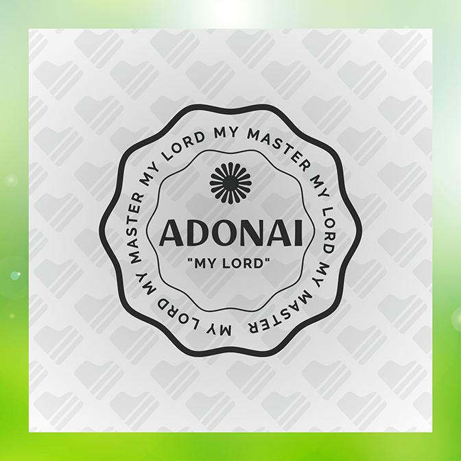 Adonai Sticker
