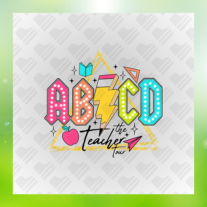 ABCD Teacher Teaching Sticker