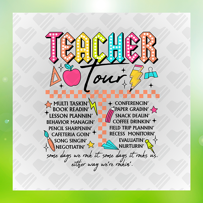 Teacher Tour Teaching Sticker