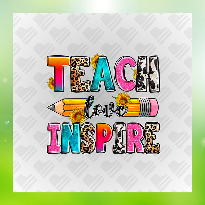 Glitter Look No Mess Teacher 4 Inspire Sticker