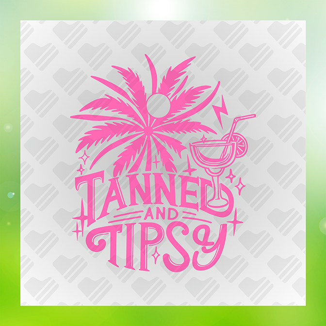 Tanned & Tipsy Summer Trip Sticker