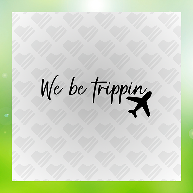 We Be Trippin Summer Trip Sticker