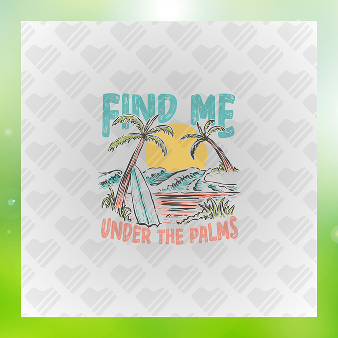 Under The Palm / Summer Trip Sticker