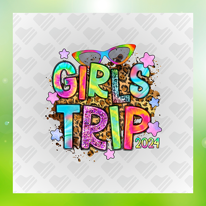 Glitter Look No Mess Girls Trip Sticker