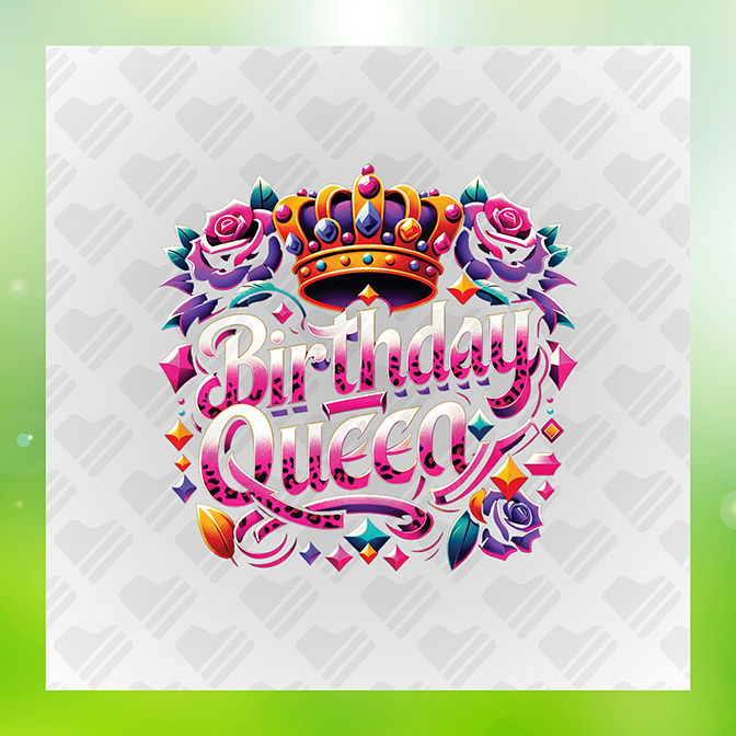 Birthday Queen Birthday Sticker