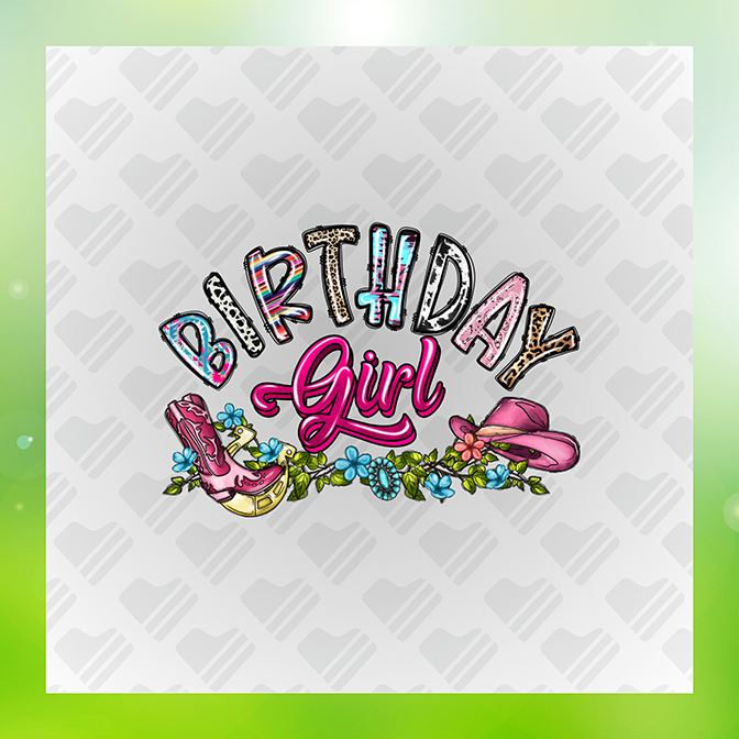 Birthday Girl Birthday Sticker