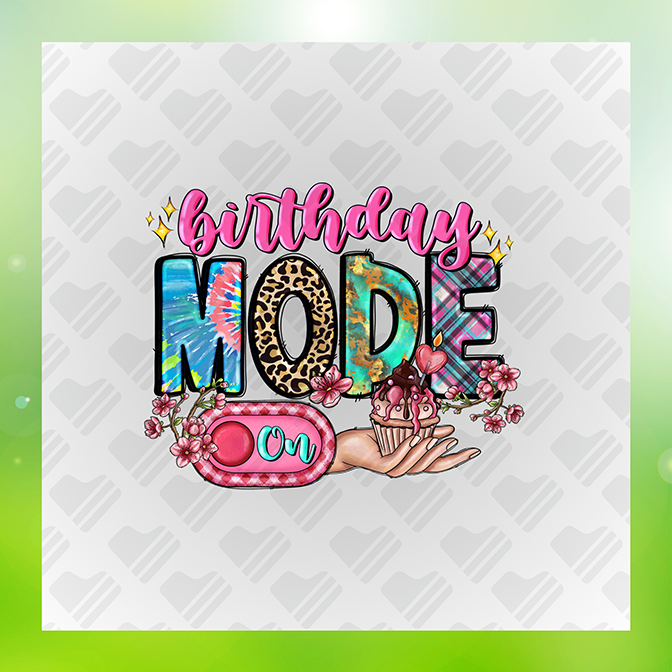 Birthday Mode Birthday Sticker